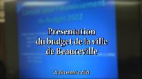 Budget 2022 de la ville de Beauceville 