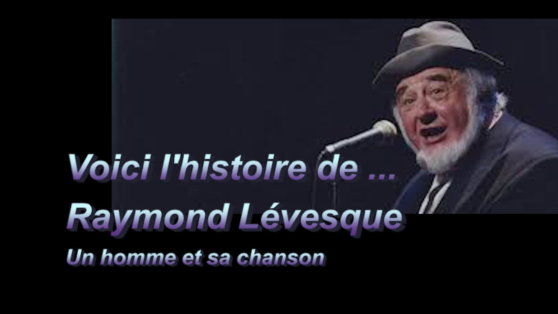 Voici l\'histoire de ... Raymond Lvesque